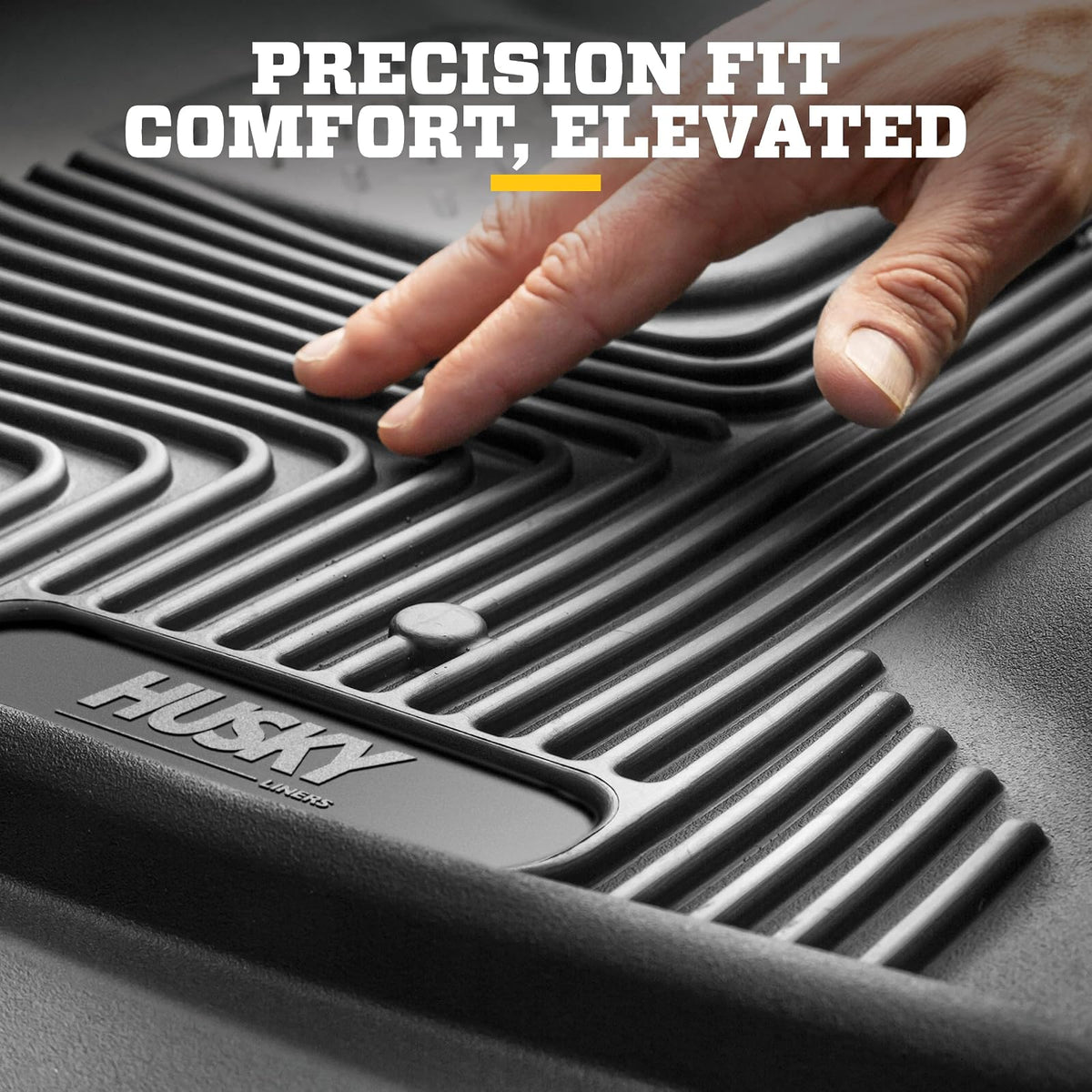 Husky Liners - Forro para piso delantero para SuperCrew/SuperCabo, 15 – 18 F150, SuperCrew/SuperCab, Negro, Floor Liners - Front