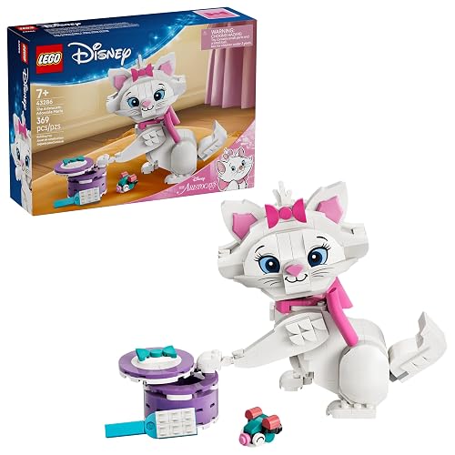LEGO | Disney Los Aristogatos: Adorable Marie – Set de Construcción para Amantes de los Gatos – Personaje Disney Articulado – Regalo para Niñas y Niños a Partir de 7 Años – 43286