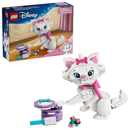 LEGO | Disney Los Aristogatos: Adorable Marie – Set de Construcción para Amantes de los Gatos – Personaje Disney Articulado – Regalo para Niñas y Niños a Partir de 7 Años – 43286