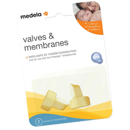 Medela| Repuestos de Válvulas y Membranas para Extractores de Leche Pump In Style Advanced, Swing y Harmony | Contiene: 2 válvulas y 2 membranas