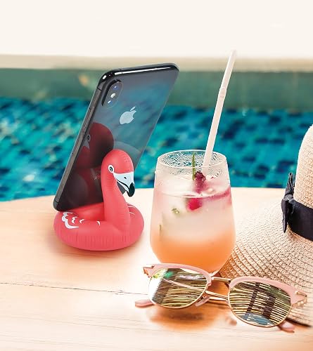Fred Float ON, Soporte para teléfono Flamingo – Soporte para teléfono Inteligente para computadora – Lindo Accesorios para el hogar y la Oficina – Compatible con Android/iPhone y más – No Flota –