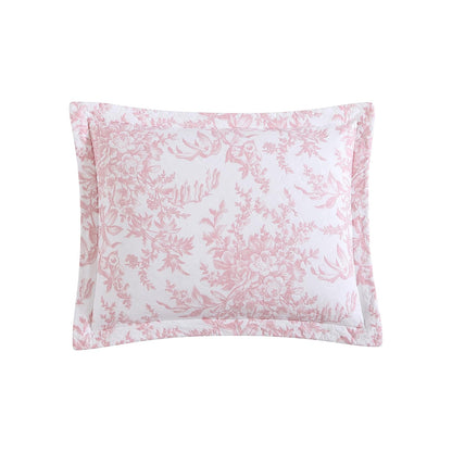 Laura Ashley - Juego de edredón Individual, Ropa de Cama Reversible de algodón con Funda a Juego, Ligero para Uso Durante Todo el año, Juego de Cama con Estampado Floral, Esencial para recámara