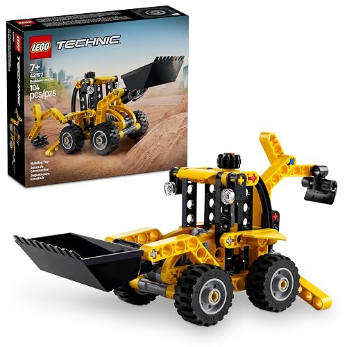 LEGO® Technic™ Cargadora Retroexcavadora Juguete de construcción, Set con vehículo construible para niños y niñas, Regalo para entusiastas de la ingeniería de 7 años o más 42197