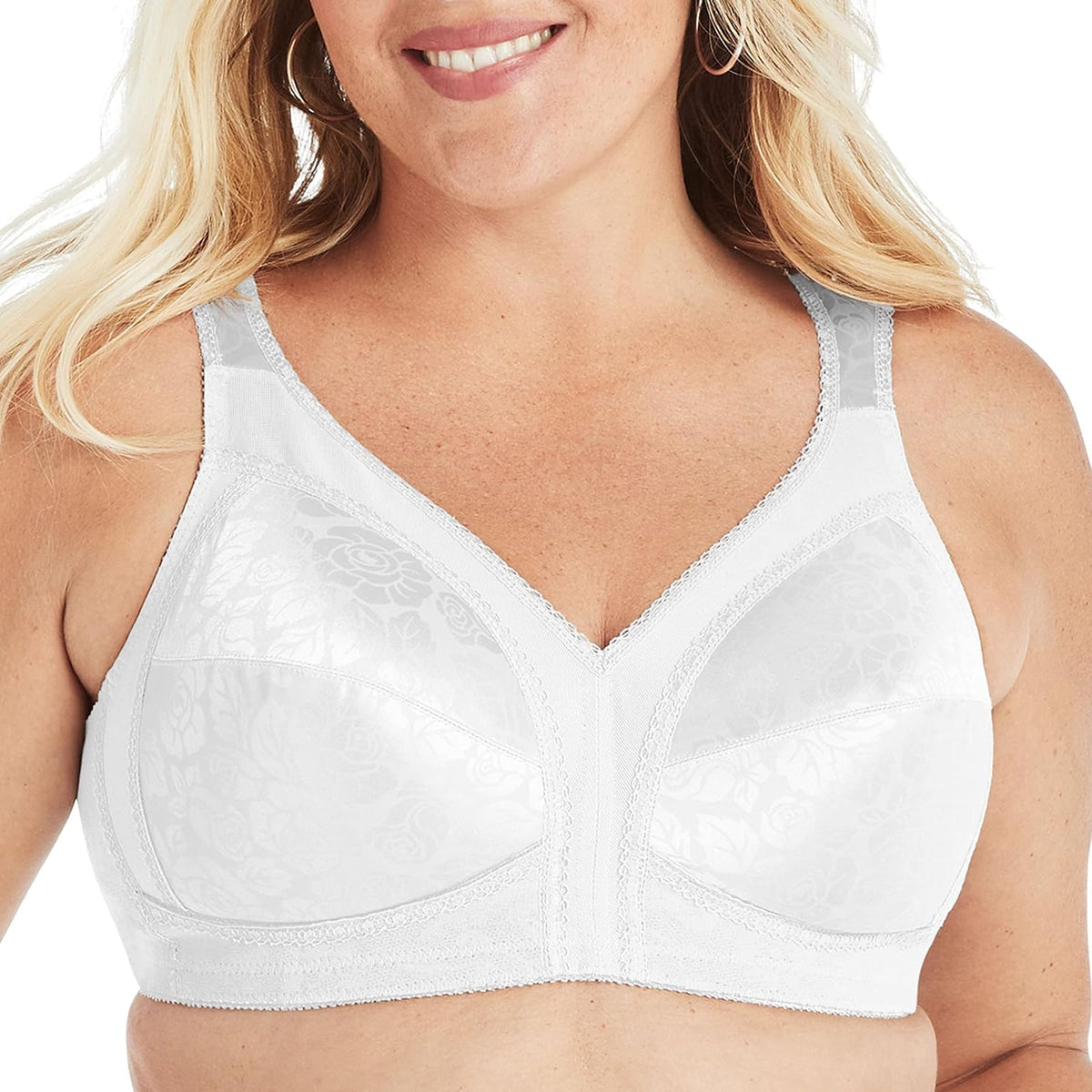 Playtex Brasier Inalámbrico 18 Horas Cobertura Completa TruSupport - 50DD - Blanco