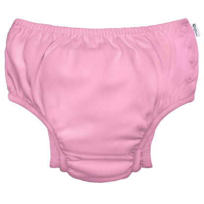 i play. Pañal de Natación Reutilizable Eco Snap para Bebé - Rosa Claro - 6 Meses