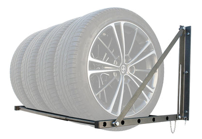 MaxxHaul 70489 - 300 lb. Capacity Foldable and Adjustable Wall Mount Tire Rack