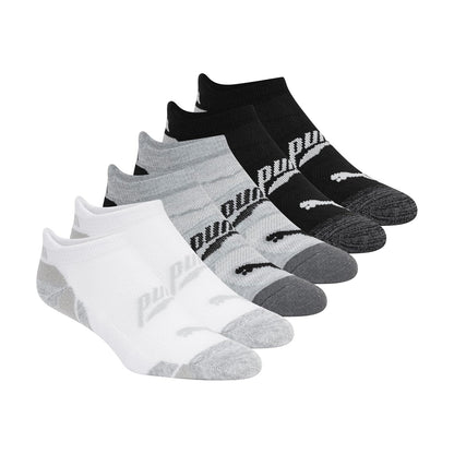 Puma - Calcetines de corte bajo para mujer, 6 unidades