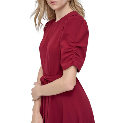 DKNY - Vestido de crepé para Mujer con Cuello Joya