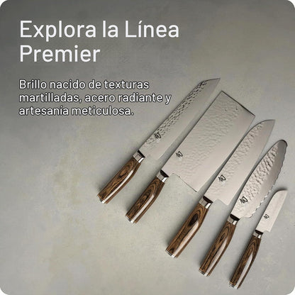 Shun TDM0771 Premier Kiritsuke Knife, 8", Silver
