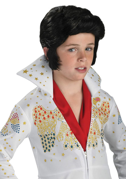 Elvis Presley: Peluca Elvis Presley para niños por Rubies, para niños sin tamaño
