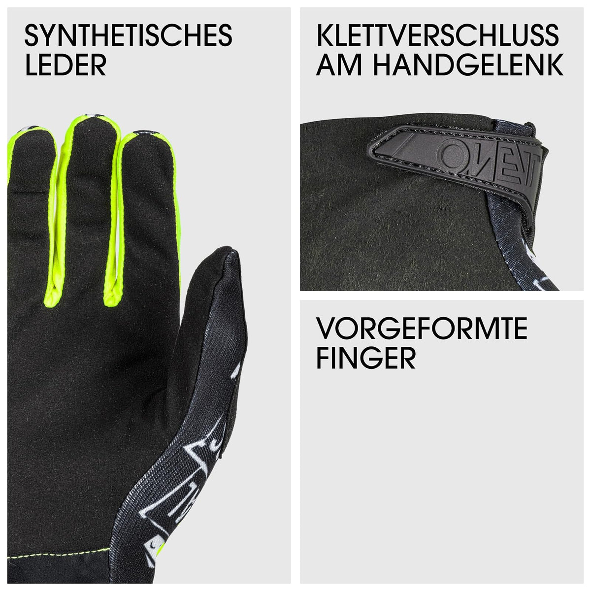 O'NEAL | Fahrrad- & Motocross-Handschuhe | MX MTB DH FR Downhill Freeride | Langlebige, Flexible Materialien, belüftete Handoberseite | Matrix Glove Attack | Unisex