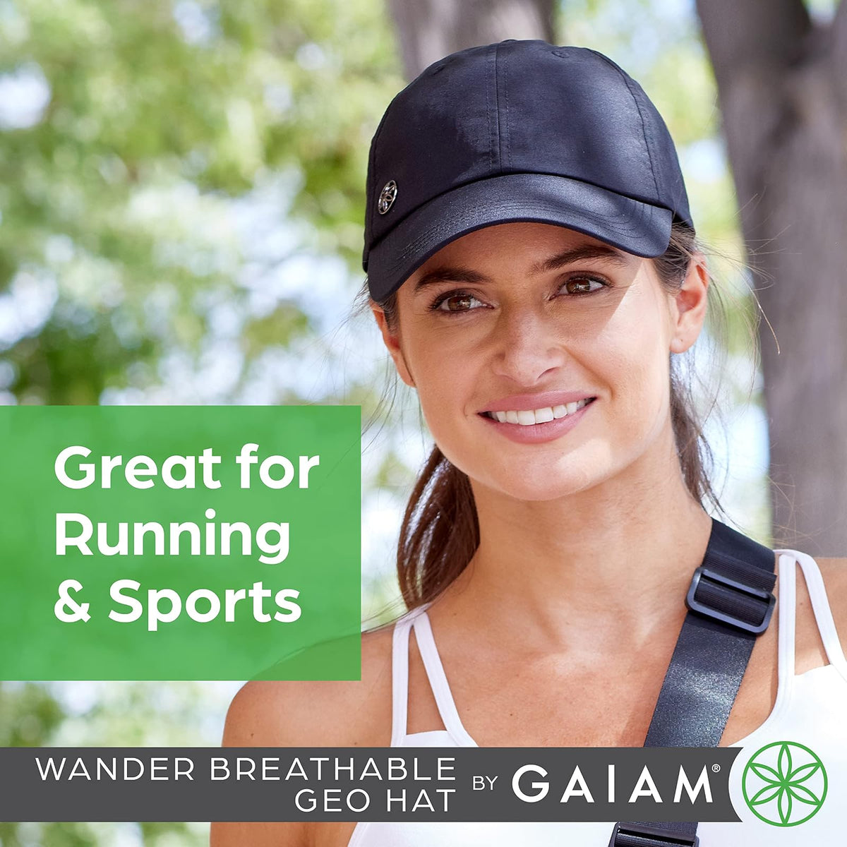 Gaiam Gorro de Mujer Transpirable, Preformado, tamaño Ajustable para Correr