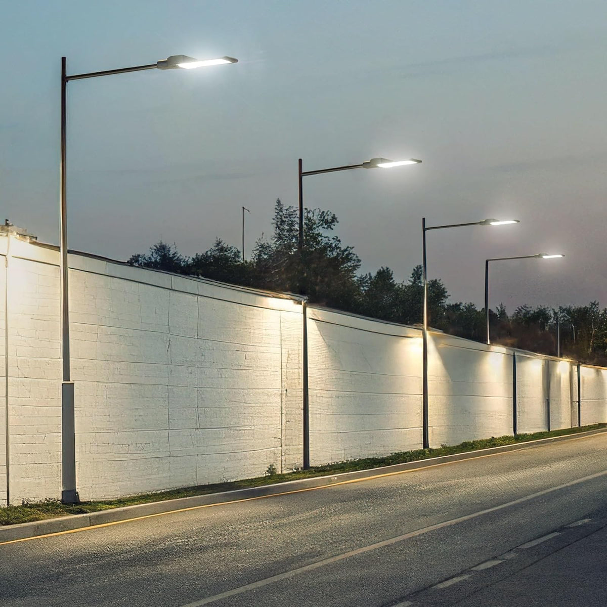 Volteck Lait SUB-851L, Luminario suburbano LED 60 W 6500 K, sensor de luz