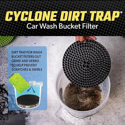 Chemical Guys Cyclone Dirt Trap Filtro para Cubo de Lavado de Automóviles Elimina la Suciedad y los residuos Mientras lavas (Rojo)