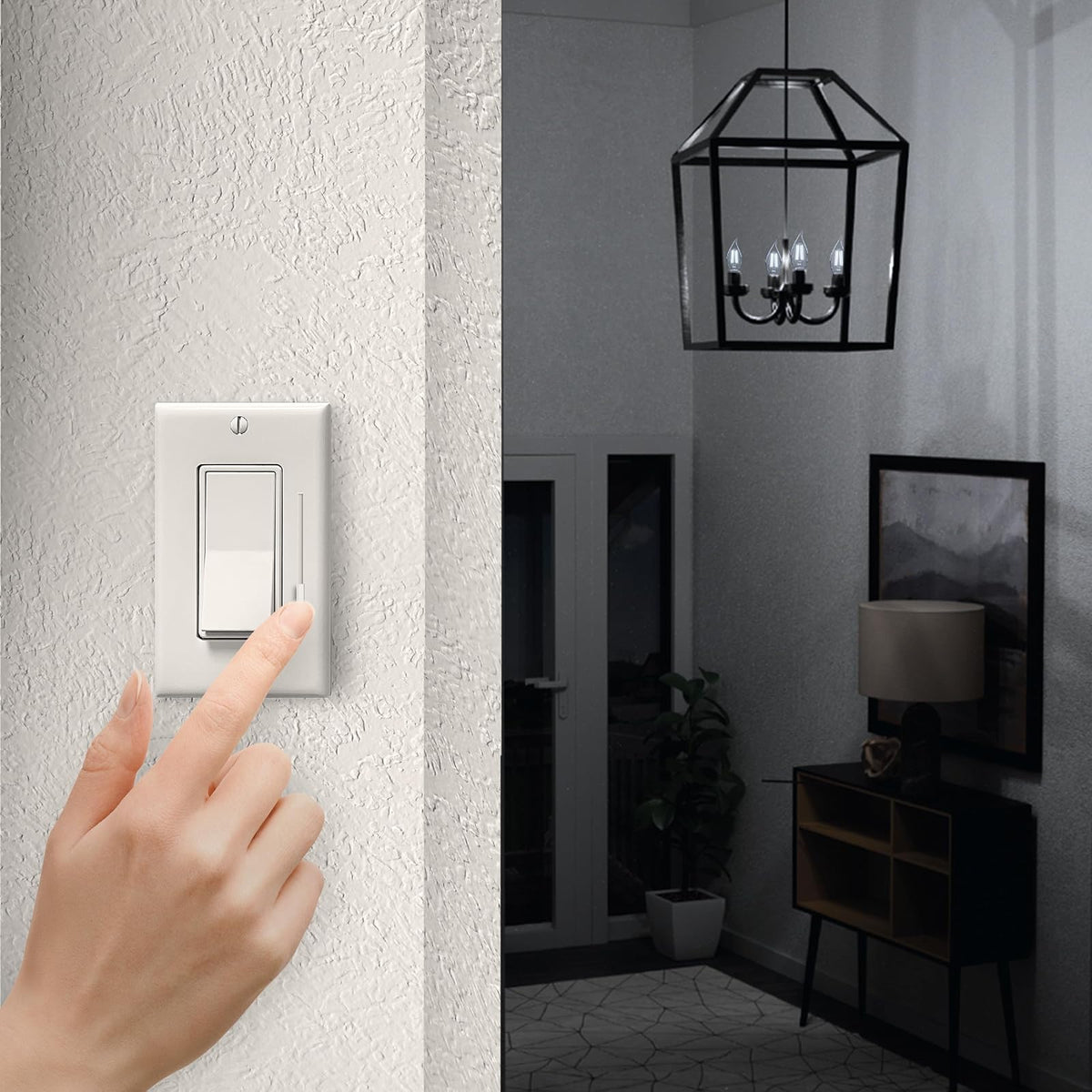 Feit Electric CFC40/950CA/FIL/6 40W EQ DM filamento de vidrio CA10 foco LED, paquete de 6