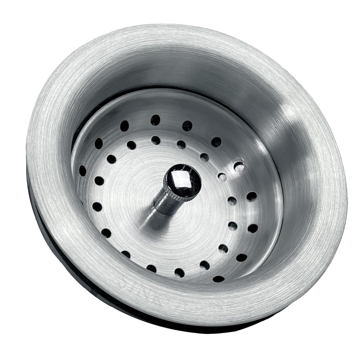 SinkSense - Colador de cesta de 3.5 pulgadas con cesta estilo poste, acero inoxidable