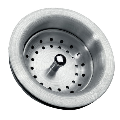 SinkSense - Colador de cesta de 3.5 pulgadas con cesta estilo poste, acero inoxidable