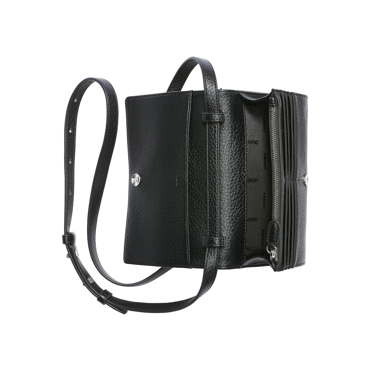DKNY Etta Wallet on a String Accesorio de viaje- Billetera plegable Mujer