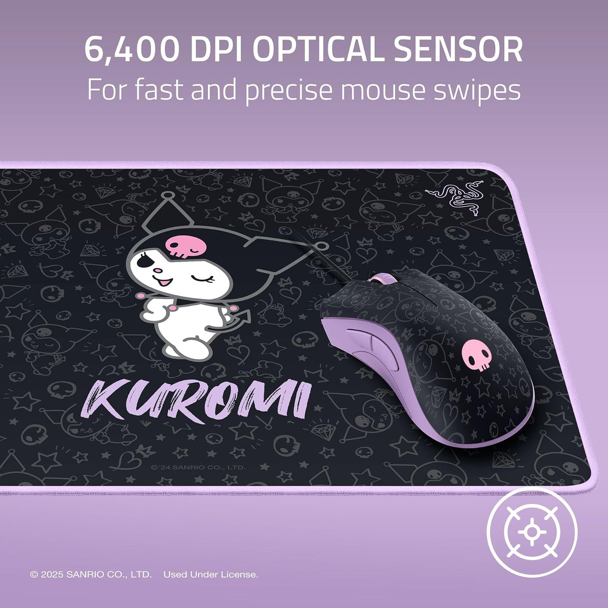 Razer DeathAdder Essential - Juego de Alfombrillas para Mouse y Mouse para Juegos Goliathus, edición Kuromi