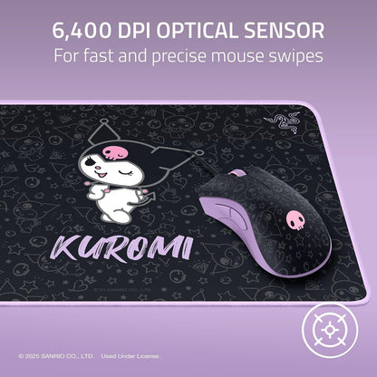 Razer DeathAdder Essential - Juego de Alfombrillas para Mouse y Mouse para Juegos Goliathus, edición Kuromi