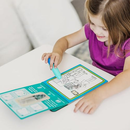 Melissa & Doug On the Go Water Wow! Ocupaciones (Bloc Reutilizable de Actividades Revela con Agua, Pluma Gruesa de Agua)