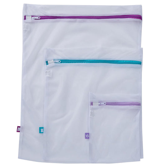 Woolite Laundry 360 Bolsa de Lavado de Malla tratada desinfectada de 3 Piezas