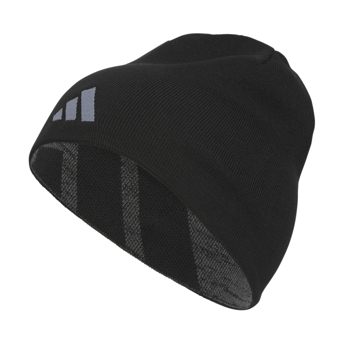 adidas Reversible Skully Beanie, Standard Fit Skull Cap/Hat for Winter Gorro para Clima frío Hombre - Talla Única - Negro - Negro-Gris Seis Marl - Gris - Skully