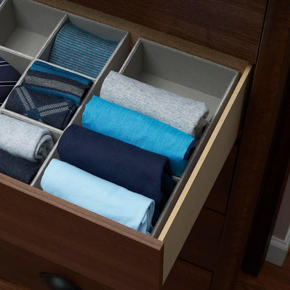 Household Essentials - Cajón Organizador Profundo para Almacenamiento, (3 Section), Gris, 1