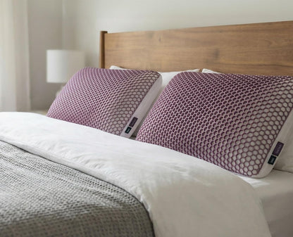 Luuna - Almohada Grid Tech, Suave y Fresca, Hecha de Látex Talalay de Calidad Superior, Hipoalergénica, Soporte y Confort, Color Blanco, Marca Mexicana, Tamaño Estándar
