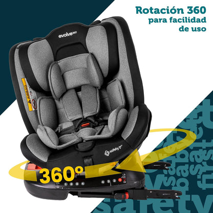 Safety 1st Autoasiento Evolve 360 para Bebés desde recién nacido hasta los 36 kg, giratorio y con protección contra impactos laterales.