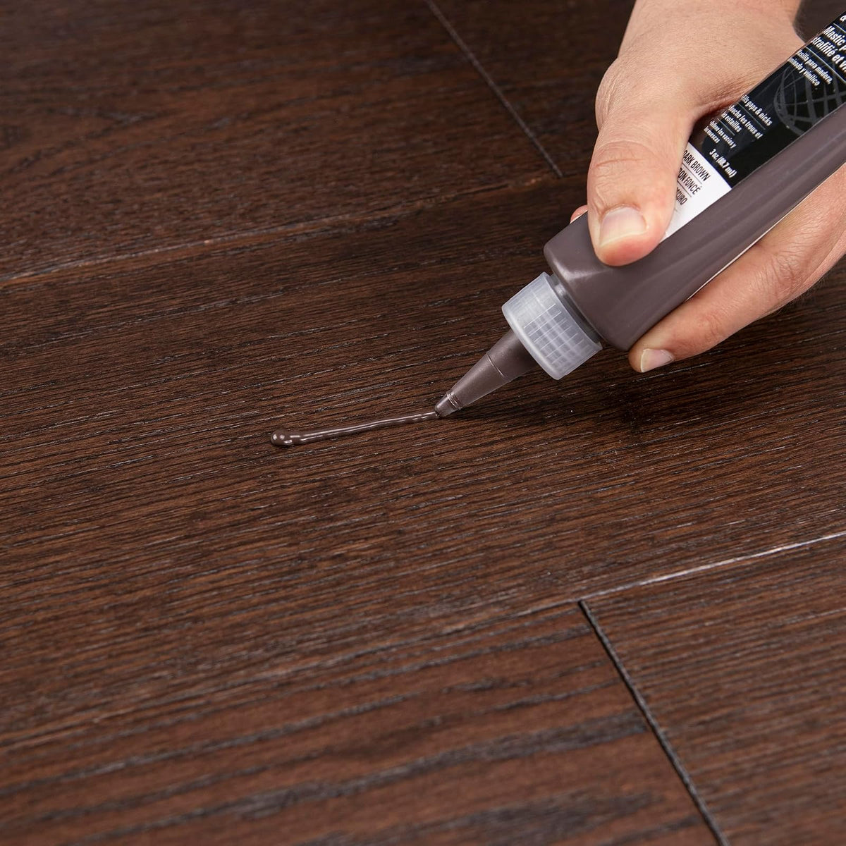 ROBERTS - Masilla reparadora para madera, laminado y vinilo, color café oscuro (3 onzas)