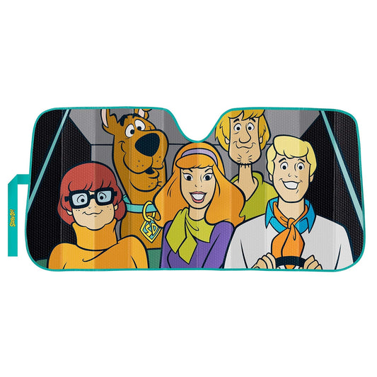 Plasticolor 003951R01 Warner Bros. Scooby-Doo Group - Parasol de acordeón para Automóvil, camión, SUV, Plateado