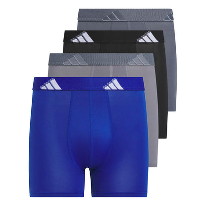 adidas - Calzoncillos tipo calzones de microfibra para jóvenes (multipaquete) para niños