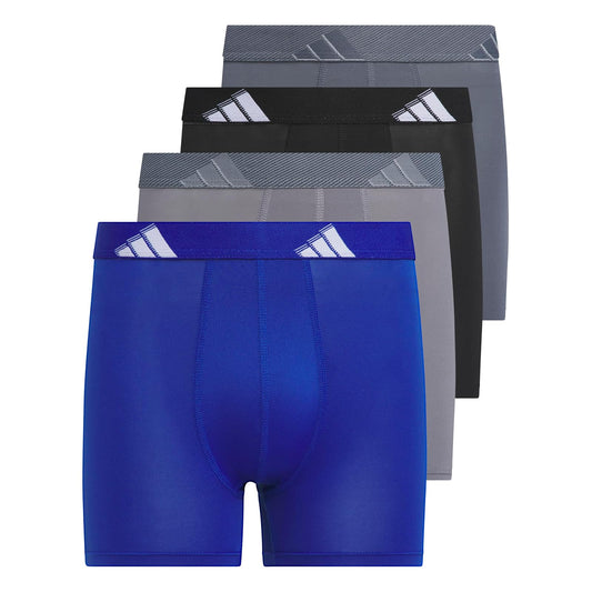 adidas - Calzoncillos tipo calzones de microfibra para jóvenes (multipaquete) para niños