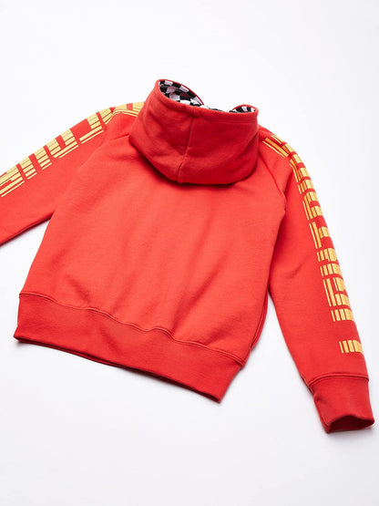 Disney- Sudadera con capucha de Cars "Rayo Macqueen", para niños