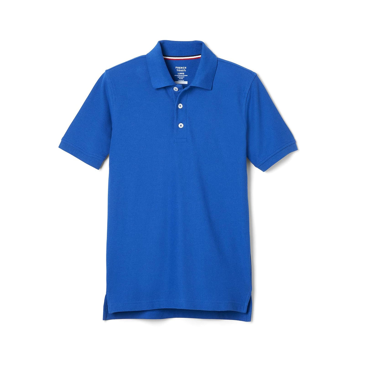 French Toast Playera Polo de Piqué de Manga Corta para Niño - 6-7 - Real
