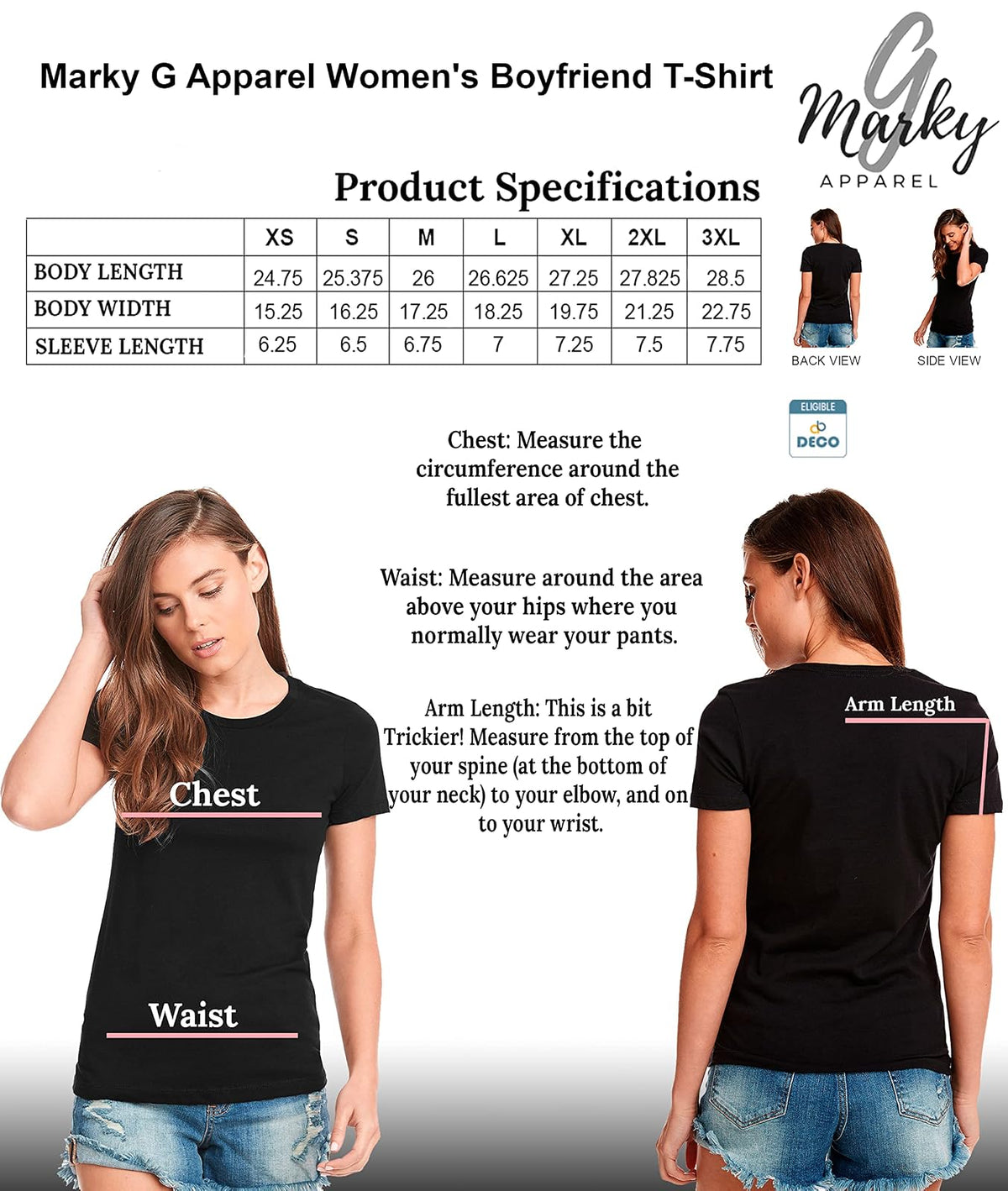 Marky G Apparel Playera de Novio Camiseta para Mujer