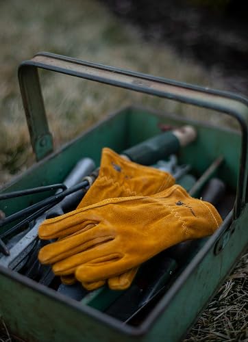 G & F 5013 Kids Leather Work Gloves for 4-6 Years Old