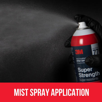 3M Super 77 Adhesivo en Aerosol Multipropósito Súper Resistente 1 pieza | Ideal para reparaciones industriales, Adhesivo fuerte, Secado rápido, Fácil de usar, Multisuperficie, Resistencia profesional