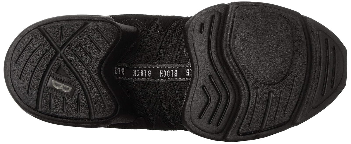 Bloch Dance Boost DRT Zapatillas de Baile de Ante y Malla con Suela Dividida para Mujer, Negro, 9.5 US