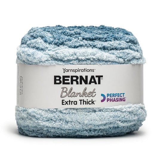 Bernat - Manta extra gruesa, perfecta fase, color verde azulado, 1 paquete de 600 g