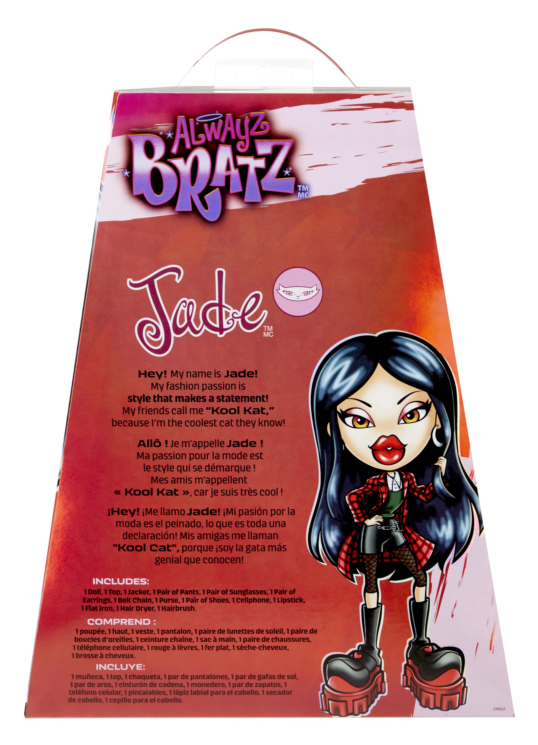 Bratz Alwayz - Muñeca Jade - Estilo Único con 10 Accesorios y Póster Exclusivo - Juguete para Niños y Niñas de 6+ Años