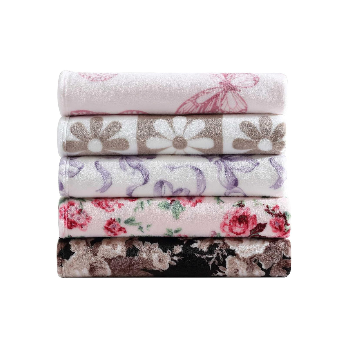 Betsey Johnson - Cobija, Ropa de Cama de Felpa ultrasuave, cálida y acogedora, Esencial para habitación de Gran tamaño (clásico Floral Negro, King)