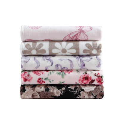 Betsey Johnson - Cobija, Ropa de Cama de Felpa ultrasuave, cálida y acogedora, Esencial para habitación de Gran tamaño (clásico Floral Negro, King)