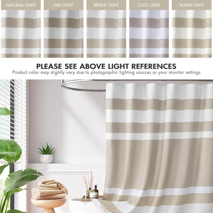 Madison Park MP70-1483 Shower Curtain, Taupe