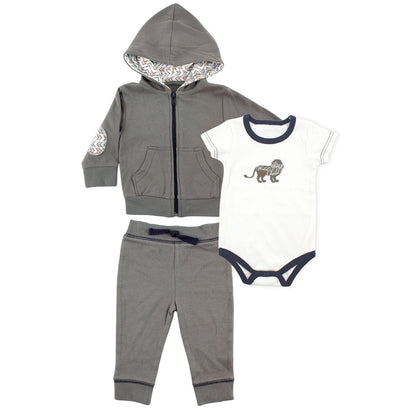 Yoga Sprout Conjunto de 3 Piezas Unisex para Bebé y Niño - 0-3 Meses - Lion Baby