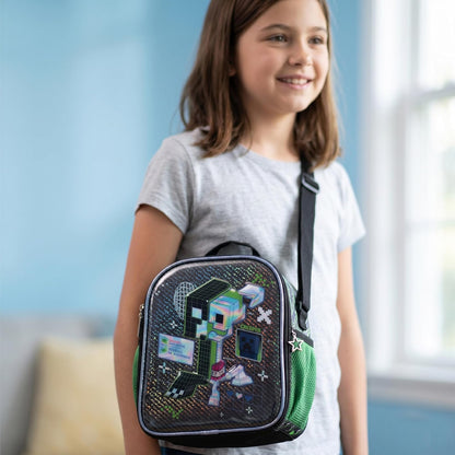 Ruz Lonchera Infantil y Preescolar | Minecraft | 100% Poliéster Capacidad 3 Litros | Lonchera con Diseño para Niños con Compartimento Interno y Cierre de Cremallera | Recomendado desde 3 años