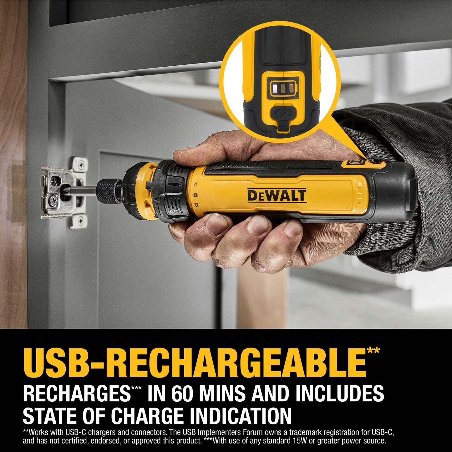 DEWALT - Destornillador inalámbrico con control FLEXDRIVE y puntas de destornillador (DWHT66719)