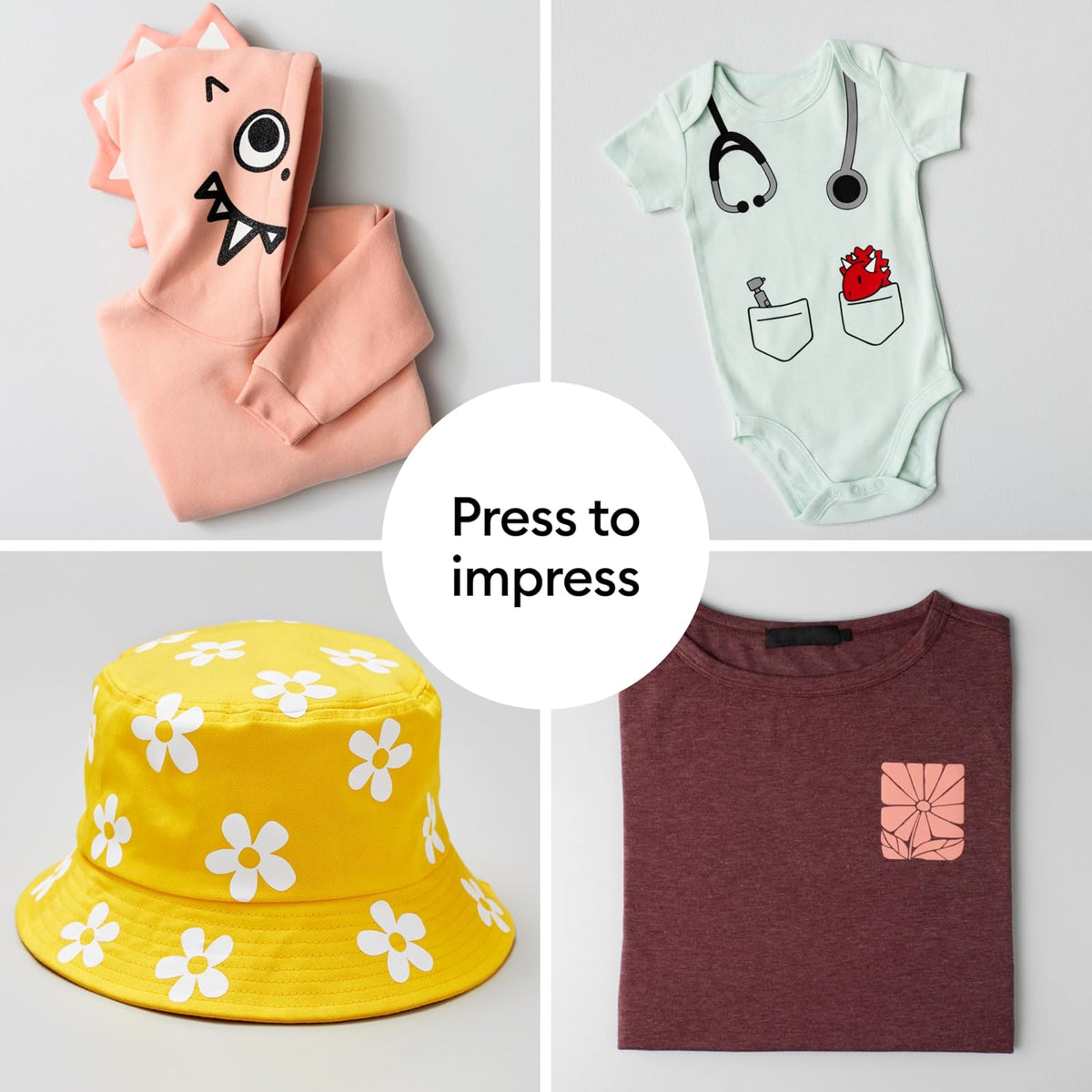 Cricut EasyPress Mini LT - Azul - Mini prensa de calor para presionar zapatos, ropa de bebé, camisetas y más, fácil de usar con un solo ajuste, punta de precisión, mini plancha compacta y portátil