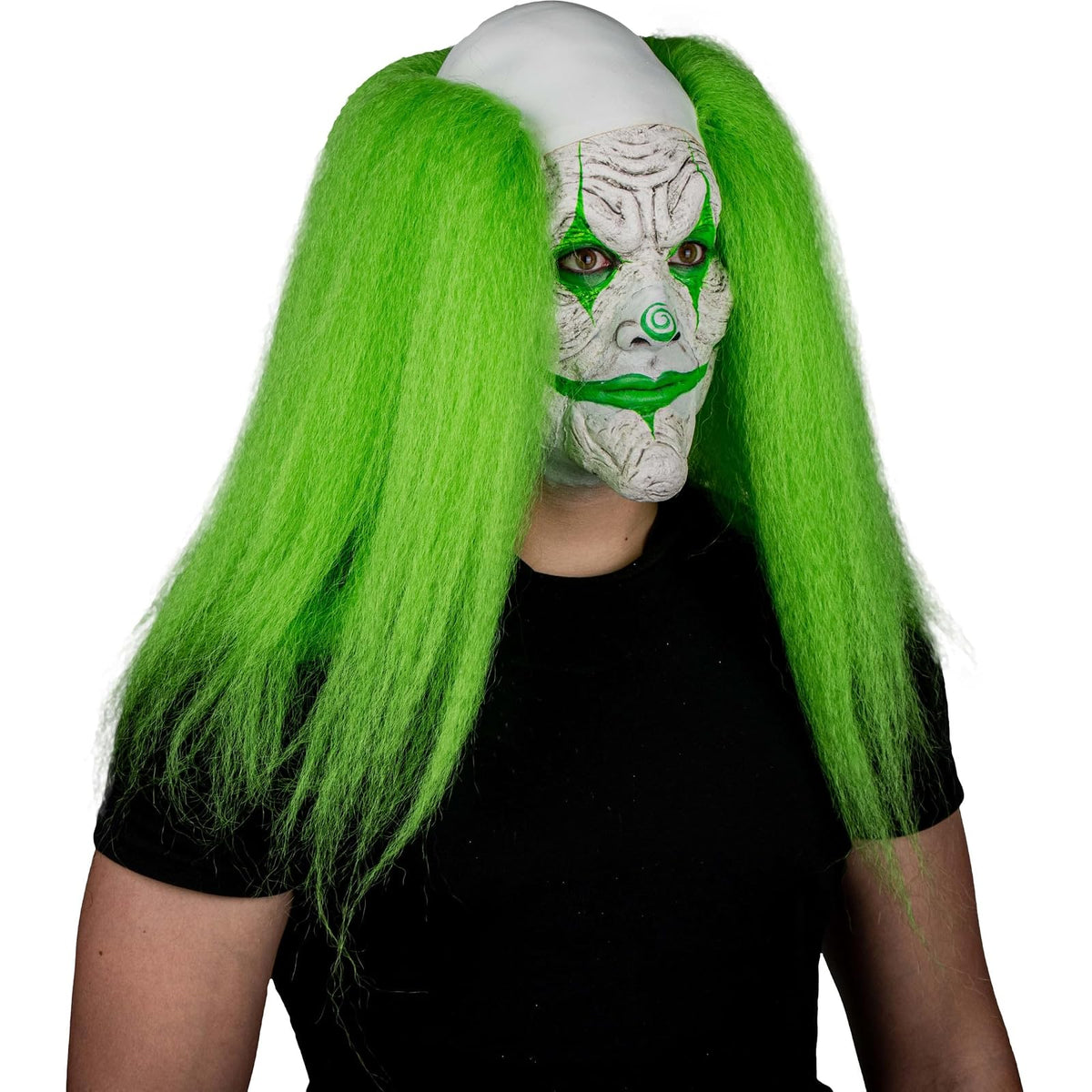 Ghoulish Productions Aplicaciones De Látex Green Clown Face 3 piezas, Efectos para Cosplay Cara de Verde FX para Disfraz, Protesis de tres Piezas ideal para y Fiestas Temáticas